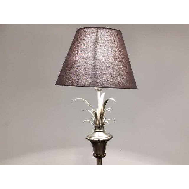 Metal Vintage Pineapple Leaf Floor Lamp, 1970s For Sale - Image 7 of 10