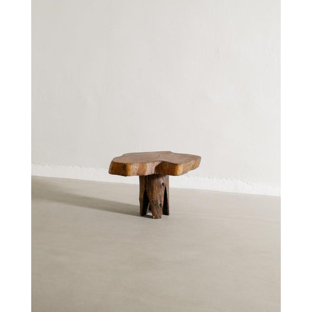 French Mid-Century Wooden Free Form Side Table, 1960s For Sale - Image 5 of 5