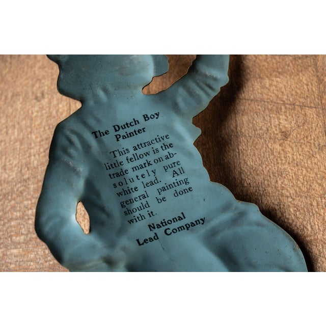 Metal Framed Collection of Antique Advertising Pot Scrapers For Sale - Image 7 of 13