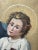 Sky Blue Large Religious Oil Painting the Icon of Madonna Del Popolo C1931 For Sale - Image 8 of 11