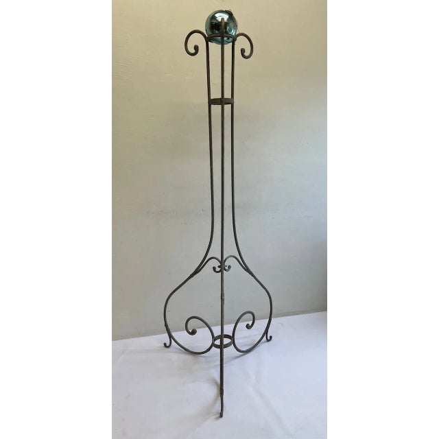 19th Century French Wrought Iron Stand for Witch Ball For Sale - Image 4 of 18