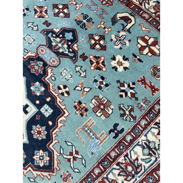 Blue Vintage Turkish Rug, 1980s For Sale - Image 8 of 18