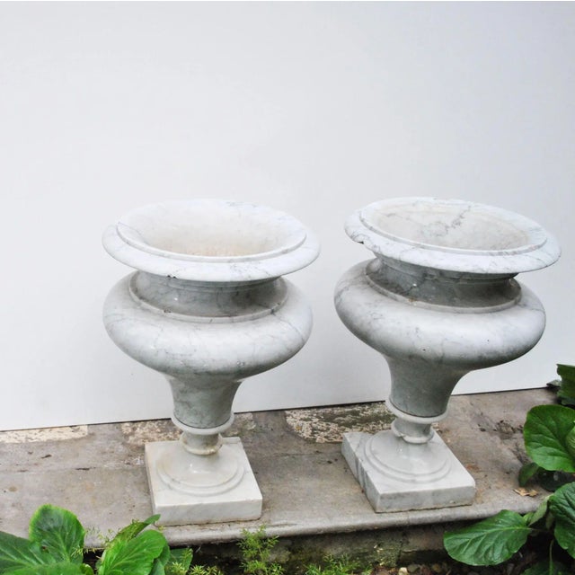 Marble Vases, 1980s, Set of 2 For Sale - Image 6 of 13