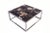 Organic Modern Square Sliced Petrified Wood Top Coffee Table For Sale - Image 11 of 11