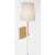 Julie Neill for Visual Comfort Signature Lucia 21" Cordless Sconce in Gild and Crystal with Linen Shade For Sale In Houston - Image 6 of 11