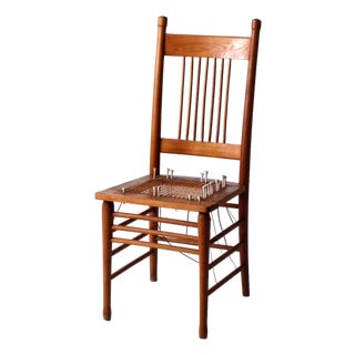 Antique Spindle Back Chair Art Installation For Sale