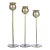 1960's Swedish Brass Candleholders by Pierre Forssell for Skultuna- Set of 3 For Sale
