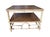 Wood 1950s Restored Two-Tier Rattan "Center Horseshoe" Coffee Table W/ Mahogany Top For Sale - Image 7 of 7