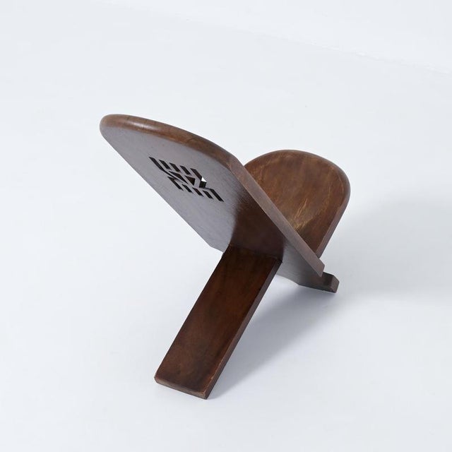 Rustic Wooden African Chair, 1970s For Sale - Image 12 of 18