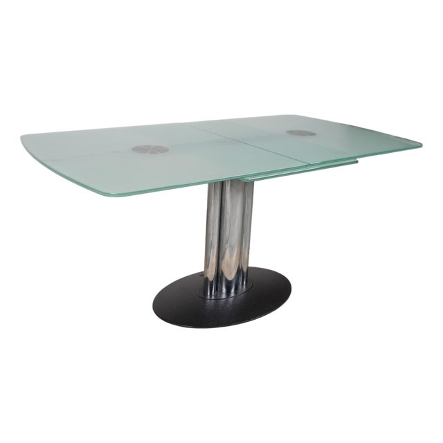 Titan III Extendable Dining Table in Glass from Draenert For Sale