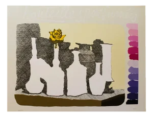 Concetto Pozzati, Da e per Morandi, 1987, Silk-Screen