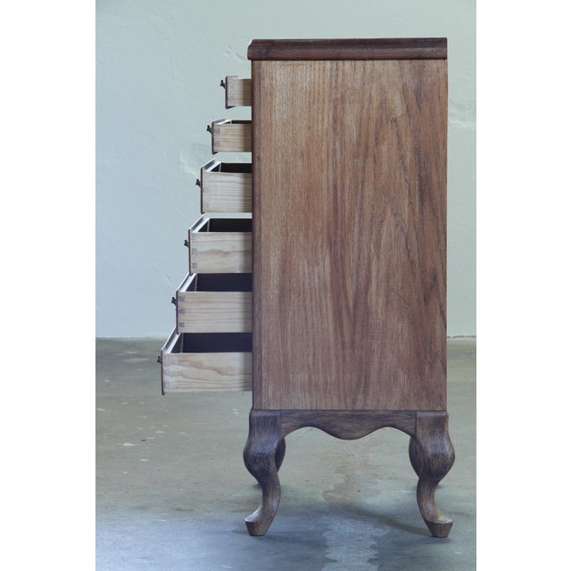 Danish Six-Drawer Dresser in Oak, 1960s For Sale - Image 6 of 13