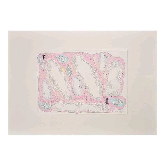 Maurizio Gracceva, Composition, Original Ink and Watercolor, 2010 For Sale