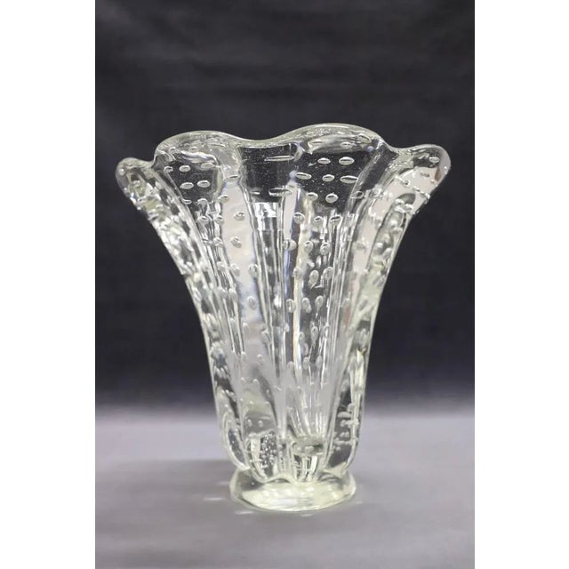 Murano Glass Vase attributed to Ercole Barovier for Seguso, 1950s For Sale - Image 6 of 9