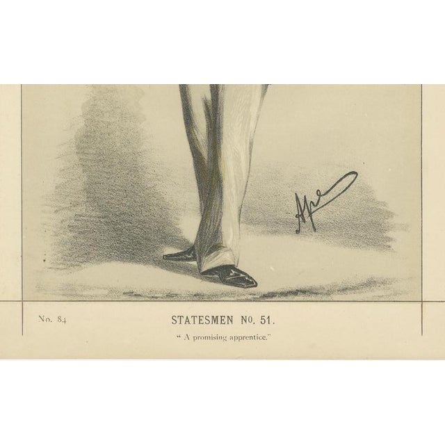 Edward Knatchbull-Hugessen – Vanity Fair Statesmen No. 51, Signed Ape, 1870 : This original chromolithograph caricature...