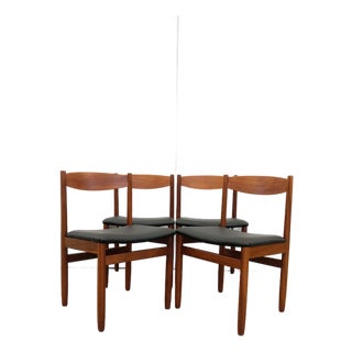 Set of 4 Vintage Mid Century Modern Dining Chairs For Sale