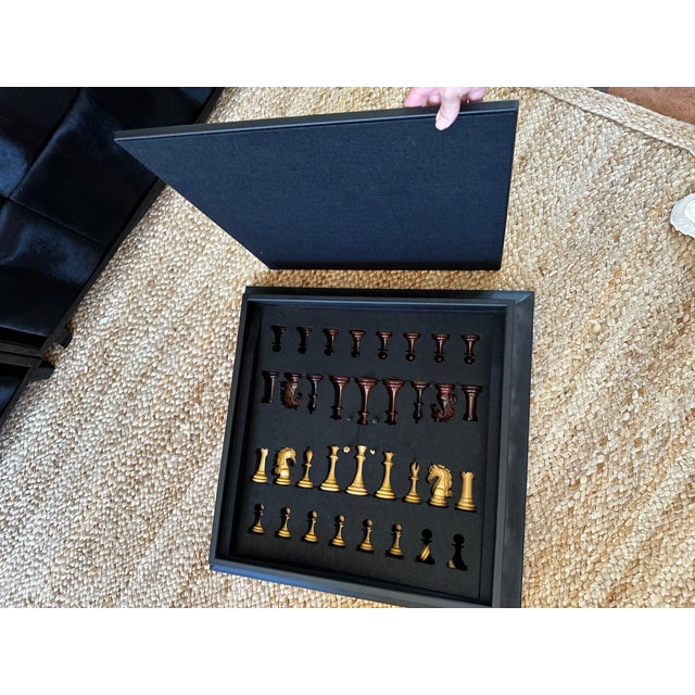 Geoffrey Parker Staunton Leather Championship Chess Set For Sale In Miami - Image 6 of 10
