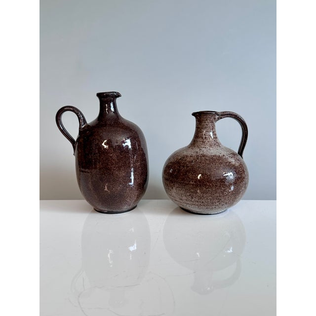 Handmade Ceramic Art Jug Vases from Serocka, Germany, 1970s, Set of 2 For Sale - Image 13 of 13