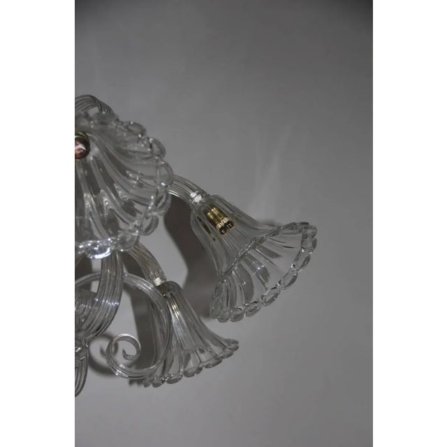 Vintage Murano Glass Chandelier, 1940s For Sale - Image 4 of 11