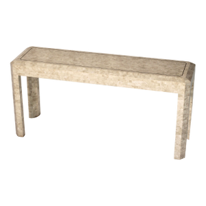 1980s Postmodern Tessellated Stone Style Console Table