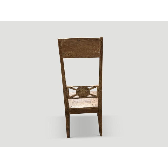 Antique Hand Carved Chair For Sale - Image 4 of 5