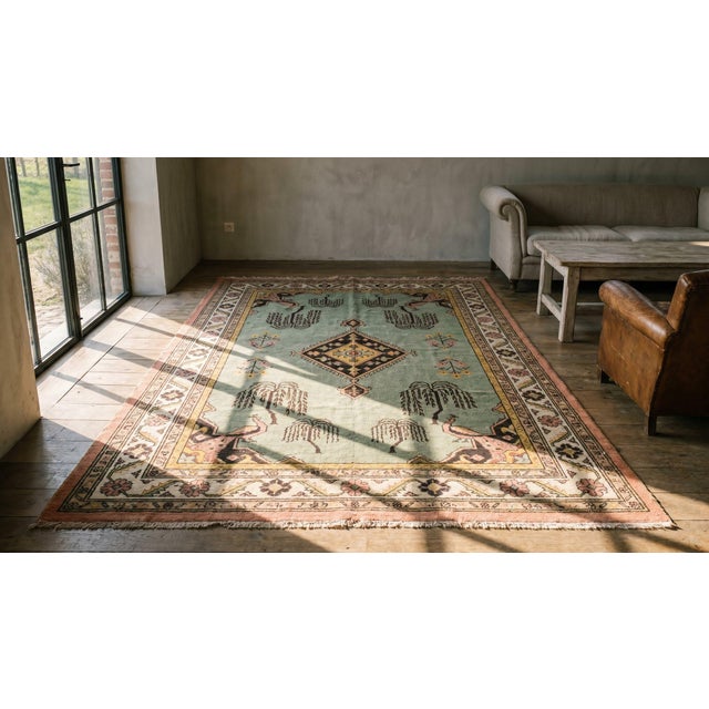 1900s Gray Medallion Antique Indian Agra Rug 4'0" X 6'0" Handknotted Wool Carpet For Sale - Image 11 of 12