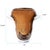 Smokey Umber Flared Edged Glass Vase- Tall For Sale - Image 11 of 11