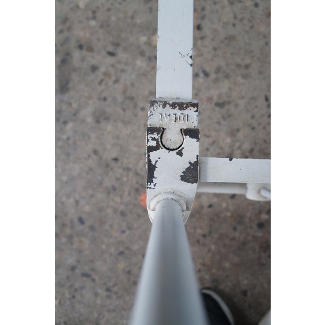 Late 19th Century Antique Victorian French Country Farmhouse Cast Iron Twin Bed Boho Chic For Sale - Image 5 of 10