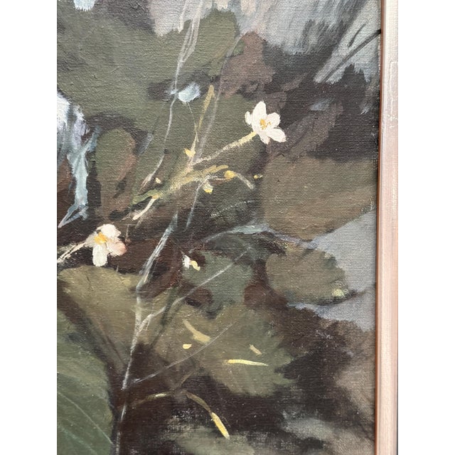 Mid 20th Century M. Jakobsson, White Blossoms, 1950s, Oil Painting on Canvas, Framed For Sale - Image 5 of 18
