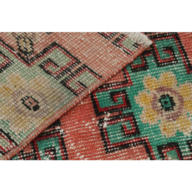 Pink Vintage Zeki Múren Runner in Pink With Colorful Floral Patterns From Rug & Kilim For Sale - Image 8 of 8
