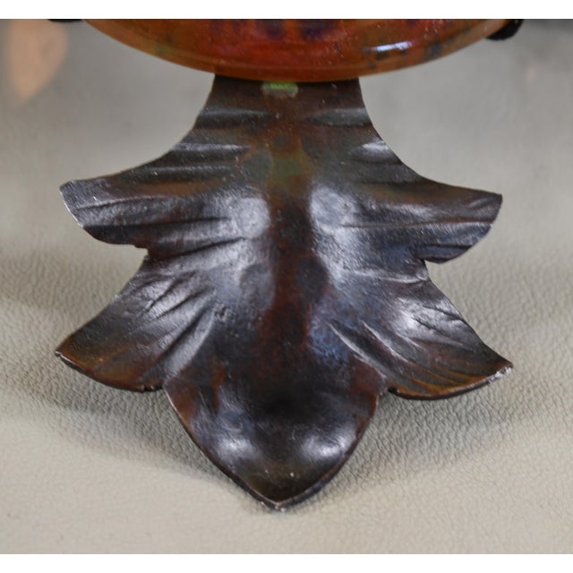 French Art Deco Incense Burner Night Lamp by Le Verre Francais Schneider - 1920s France For Sale - Image 9 of 12