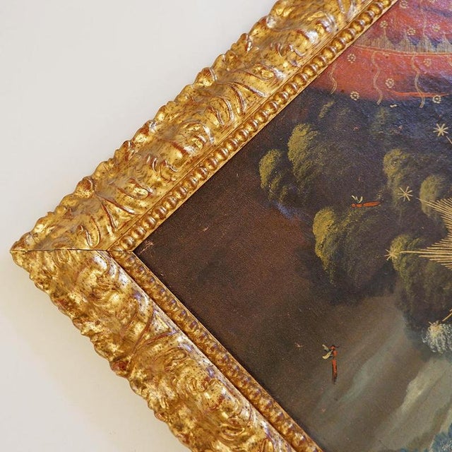 Blue Virgin and Child, Late 19th Century, Oil on Canvas, Framed For Sale - Image 8 of 13