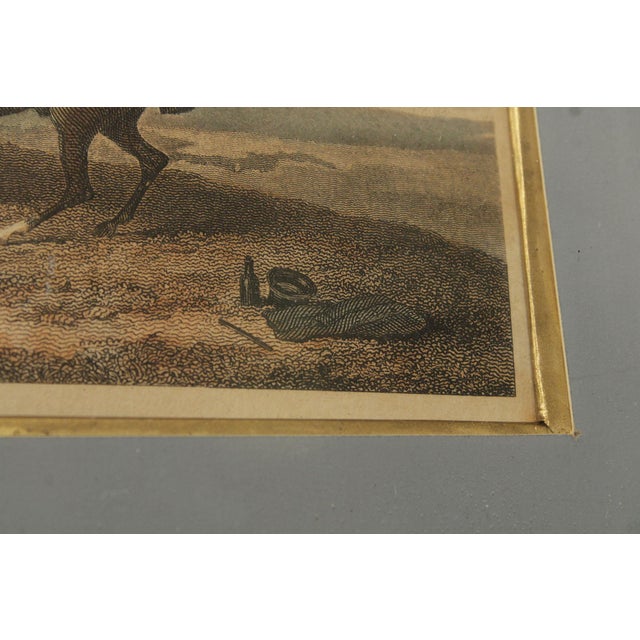 English Traditional Antique Framed Equestrian Print, 'Rubbing Down' For Sale - Image 14 of 18