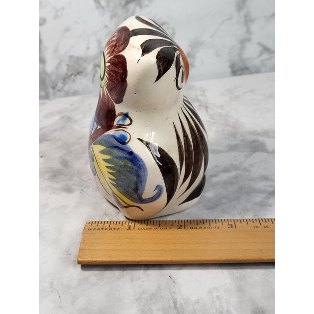 Vintage Hand Painted Ceramic Owl For Sale - Image 9 of 10
