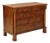Empire Walnut Chest of Drawers with Brass Inlays For Sale