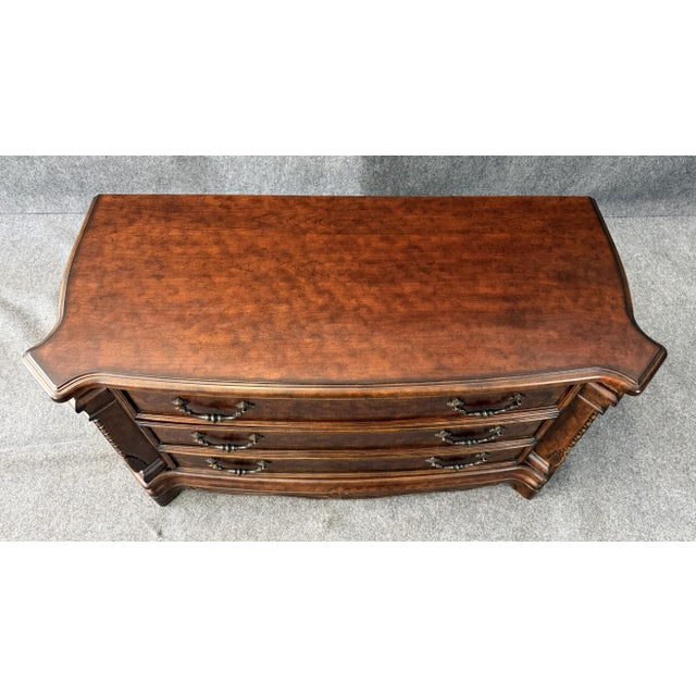 Early 21st Century Michael Amini Windsor Court Three Drawer Low Dresser For Sale - Image 5 of 16