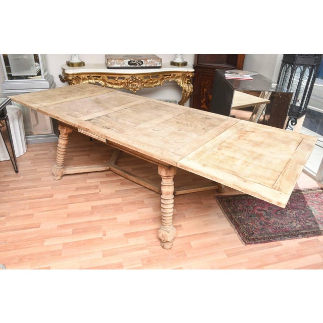 Bleached Oak Dining Room Table Chairish