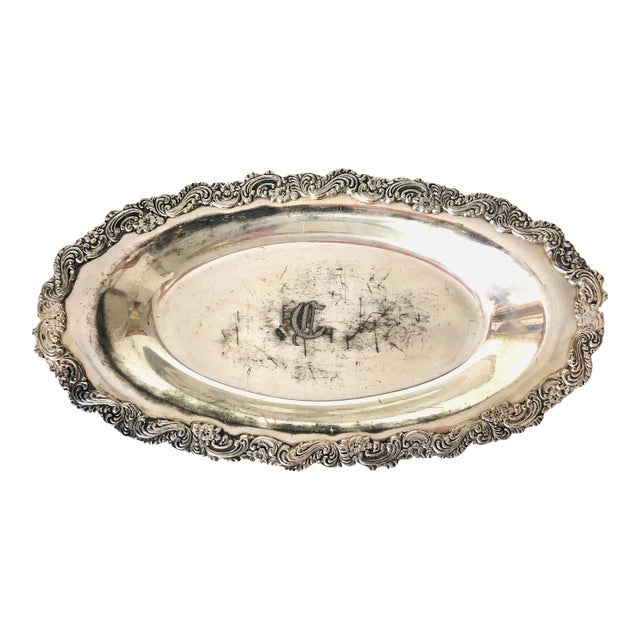 Vintage Biggins Rogers Co. Quadruple Silver Bread Plate For Sale