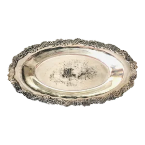Vintage Biggins Rogers Co. Quadruple Silver Bread Plate