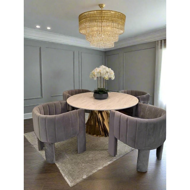 Set of 6 Olivia Gray Dining Chairs For Sale - Image 12 of 12