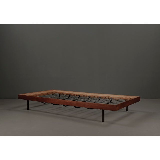 Wood Bauhaus Daybed in Teak Veneer, 1960s For Sale - Image 7 of 18