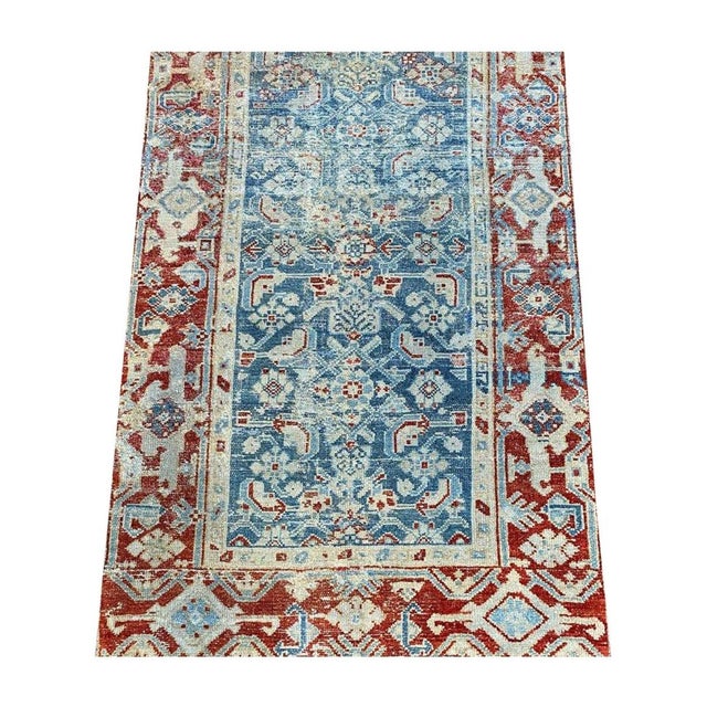 1930s Vintage Old Persian Malayer Runner Rug 3x16 For Sale - Image 9 of 11