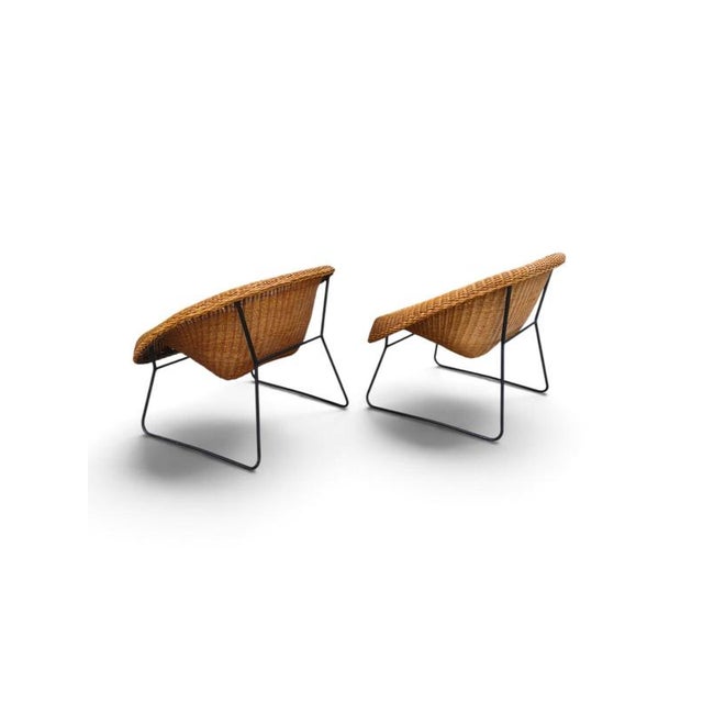 French Wicker Armchairs, 1960s, Set of 2 For Sale - Image 9 of 9