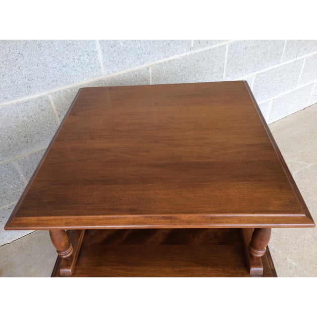 Moosehead Furniture Tier Maple End Tables A Pair Chairish