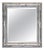 Silver Carved Silver Bevelled Rectangular Mirror For Sale