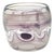 Vintage Engraved Art Glass Vase, Italy, 1987 For Sale