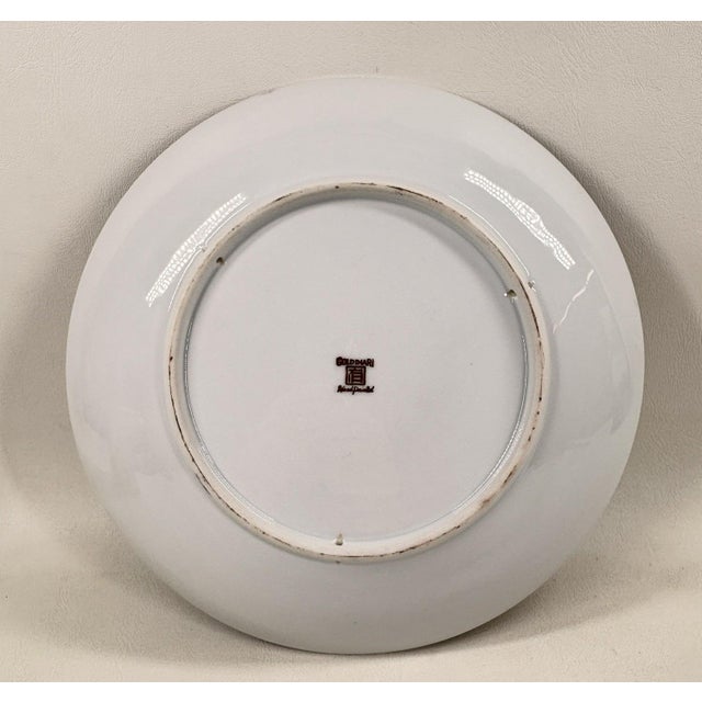 Vintage Hand-Painted "Gold Imari" Japanese Porcelain Charger – Geisha & Cherry Blossom Elevate your Chinoiserie collection...