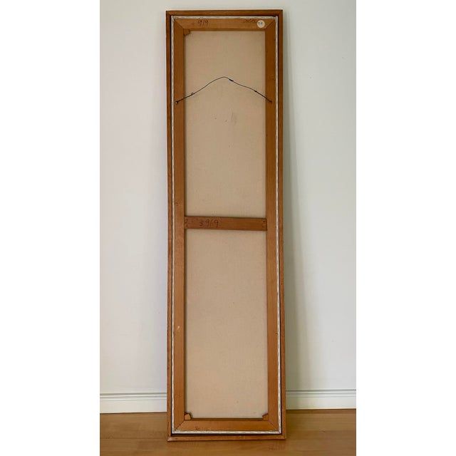 Wood Mid 20th Century Large Stacked Mushrooms Oil on Canvas Painting For Sale - Image 7 of 8