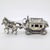 1970s Large Vintage Italian Handmade Sterling Silver 925 Carriage with Horses, Tuscany, 1970s For Sale - Image 5 of 18