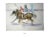 Vintage Abstract Horse Painting Contemporary "Study of a Polo Pony" Mixed Medium Watercolor on Paper, 1990s For Sale - Image 9 of 9